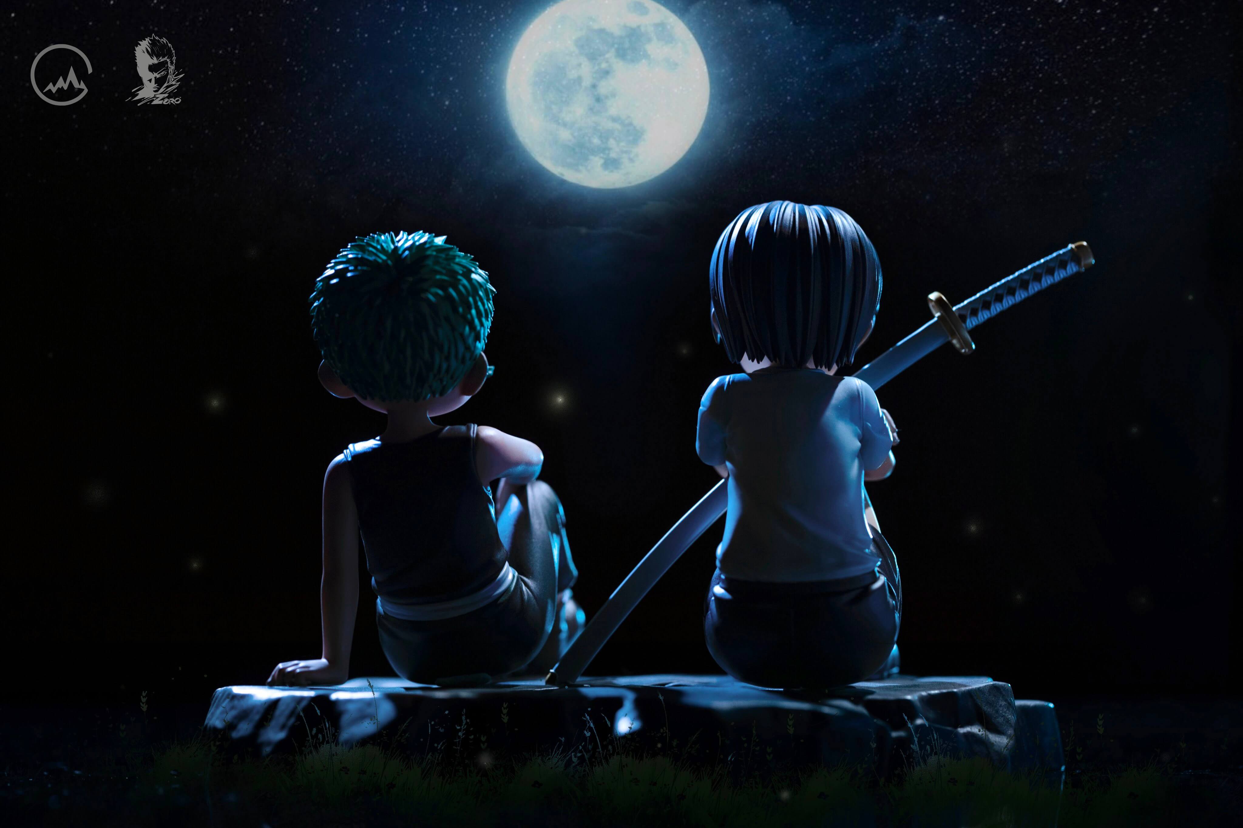 GG x Zoro Studio - 《ONE PIECE》童年索隆&古伊娜 GK雕像